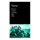 APACHES AND GERONIMO DRIVING A MOTOR CAR BUSINESS CARDS