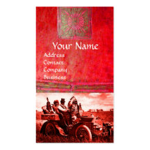 APACHES AND GERONIMO DRIVING A MOTOR CAR BUSINESS CARD