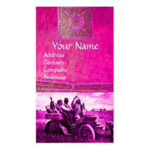 APACHES AND GERONIMO DRIVING A MOTOR CAR BUSINESS CARD