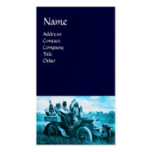 APACHES AND GERONIMO DRIVING A MOTOR CAR BUSINESS CARDS