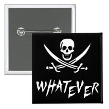 "Apathetic Roger" Pirate {Whitebeard} Pins