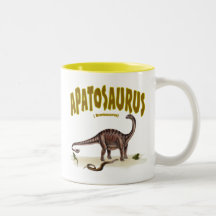 Apatosaurus (brontosaurus ) coffee mugs