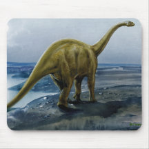 Apatosaurus (Brontosaurus) Illustration Mouse Pads
