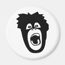 ape monkey chimp gorilla affe crazy orang utan magnete