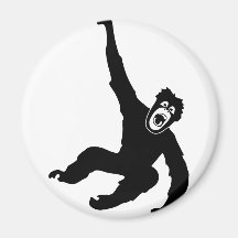 ape monkey chimp gorilla affe crazy orang utan magnets