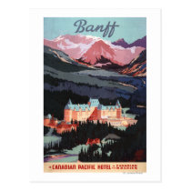 Aperçu de l'affiche de Fairmont Banff Springs cartes postales