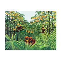"Apes in the Orange Grove" by Henri Rousseau Post Cards