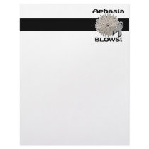 Aphasia Blows Awareness Design Letterhead