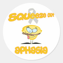 Aphasia Round Sticker