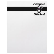 Aphasia Stinks Skunk Awareness Design Customized Letterhead