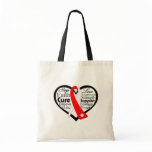 Aplastic Anemia Heart Ribbon Collage bags
