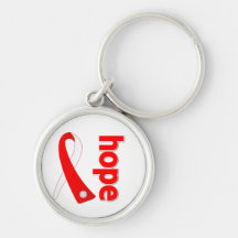 Aplastic Anemia Hope Ribbon Keychain