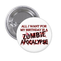 Apocalypse de zombi d'anniversaire pin's avec agrafe