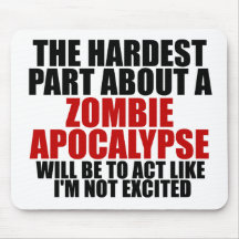 Apocalypse de zombi tapis de souris