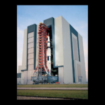 Apollo 14 Leaving the Vehicle Assembly Building posters