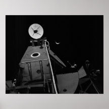 Apollo 14 Lunar Module & Earthrise Print