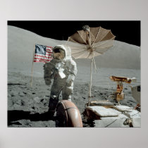 Apollo 17 Astronaut & LRV Posters