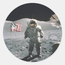 Apollo 17 Last Moon Walk Sticker