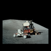 Apollo 17 Lunar Module & Lunar Roving Vehicle posters