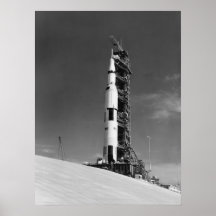 Apollo 17 on the Launch Pad Print