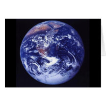 Apollo 17 view of Earth in space Card
