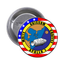 Apollo 1 badge avec épingle