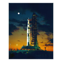 Apollo 4 Saturn V on Pad A Launch Complex 39 Photograph