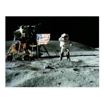apollo american flag postcards