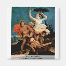 Apollo And Daphne By Tiepolo Giovanni Battista Refrigerator Magnet