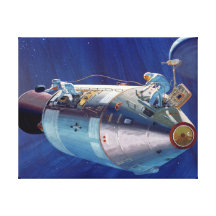Apollo Space Flight - Space Walk Canvas Prints