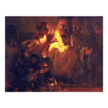 Apostle Peter Denies Christ,  By Rembrandt Harmens Custom Announcements