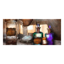 Apothecary - Oleum Rosmarini Rack Card Design