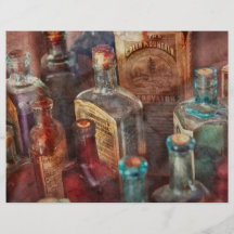 Apothicaire - une série de bouteilles tract personnalisé