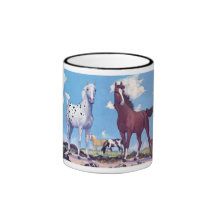 Appaloosa and Arabian Stallions Mugs