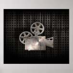 Appareil-photo de film rocailleux affiche