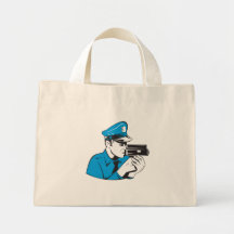 Appareil-photo de vitesse de policier de policier sacs en toile