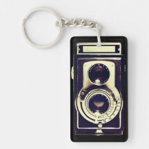 Appareil-photo vintage porte-clé