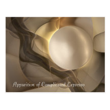 Apparition of Complicated Expresso Postcard