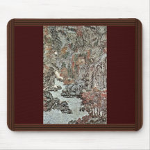 Appartements de forêt dans Chii-Ch'Ii par Wang Mên Tapis De Souris