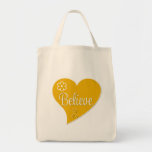 Appendix Cancer Believe Heart Tote Bags