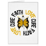 Appendix Cancer Faith Love Cure Greeting Card