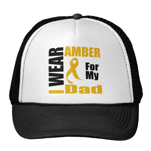 Appendix Cancer I Wear Amber Dad Trucker Hats