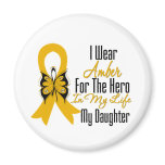 Appendix Cancer Ribbon Hero My Daughter Refrigerator Magnet