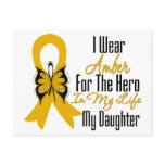 Appendix Cancer Ribbon Hero My Daughter Postcard