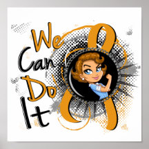 Appendix Cancer Rosie Cartoon WCDI Print