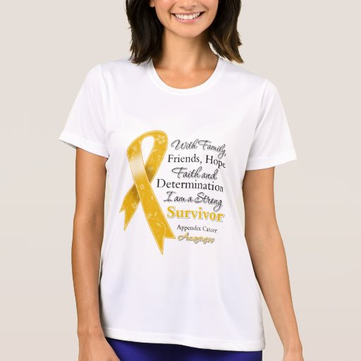 Appendix Cancer Support Strong Survivor T Shirt
