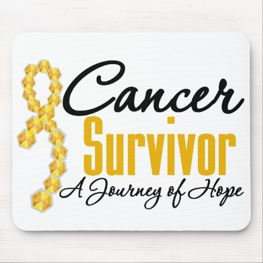 Appendix Cancer Survivor Awareness Journey Ribbon Mouse Mats
