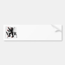 Appenzell-Ausserrhoden Waving Flag Bumper Stickers