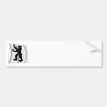 Appenzell-Innerrhoden Waving Flag Bumper Stickers