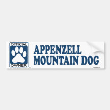 Appenzell Mountain Dog Blue Bumper Sticker